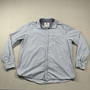 Fat Face Shirt Mens 2xl Casual Button Up Striped Cotton Preppy Striped‎
